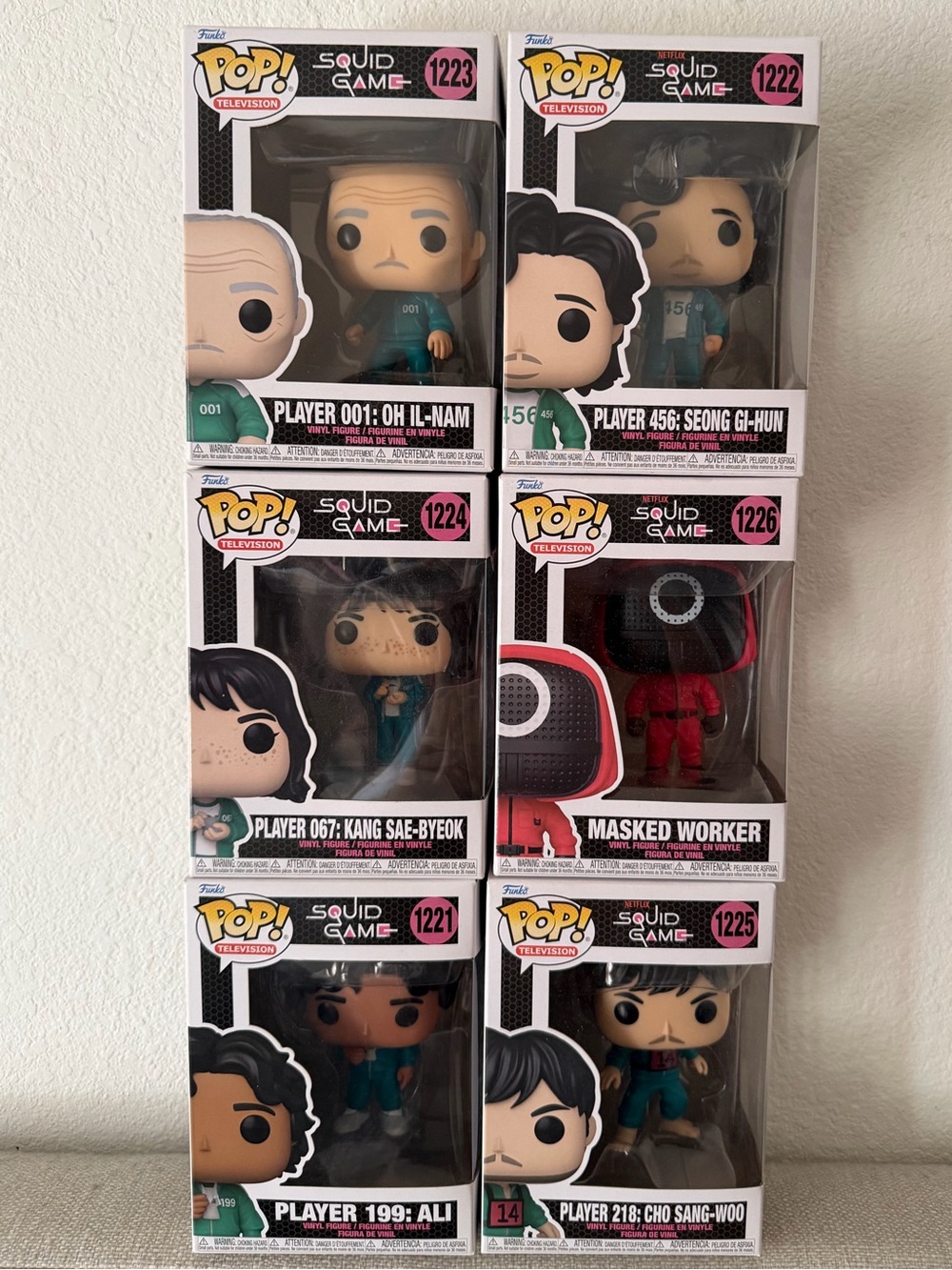 Funko Pop Squid Game 6-Figure Set Complete Set